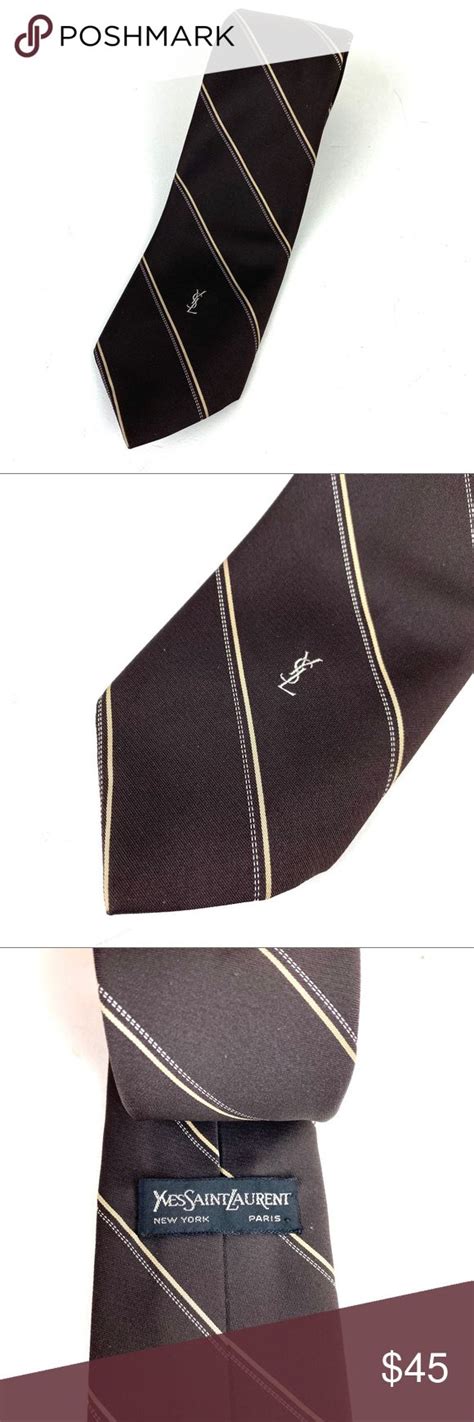 ysl vintage wool tie|Yves Saint Laurent .